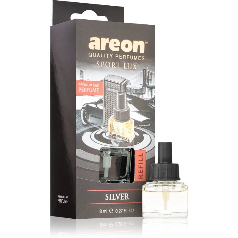 Areon Car Black Edition Silver aроматизатор за автомобил пълнител 8 мл.
