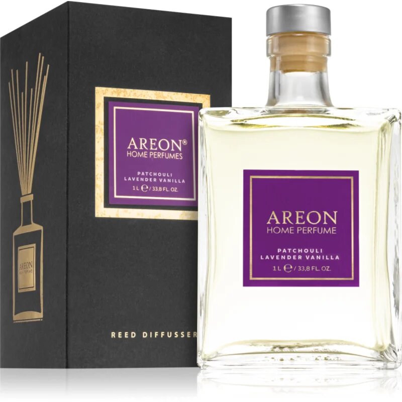 Areon Home Black Patchouli Lavender Vanilla aроматизиращ дифузер с пълнител 1000 мл.