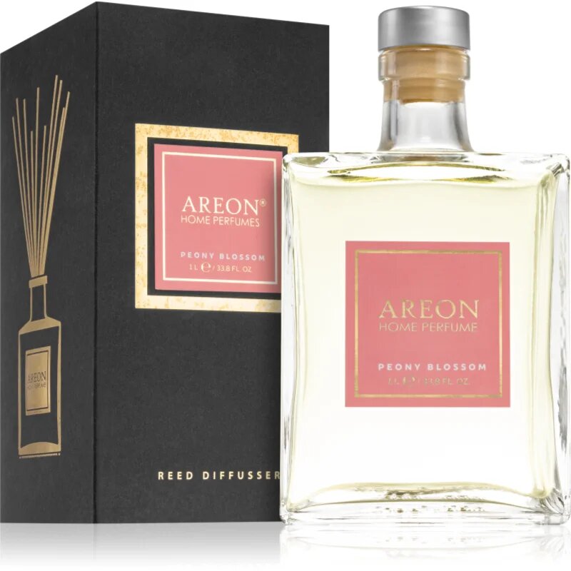 Areon Home Black Peony Blossom aроматизиращ дифузер с пълнител 1000 мл.