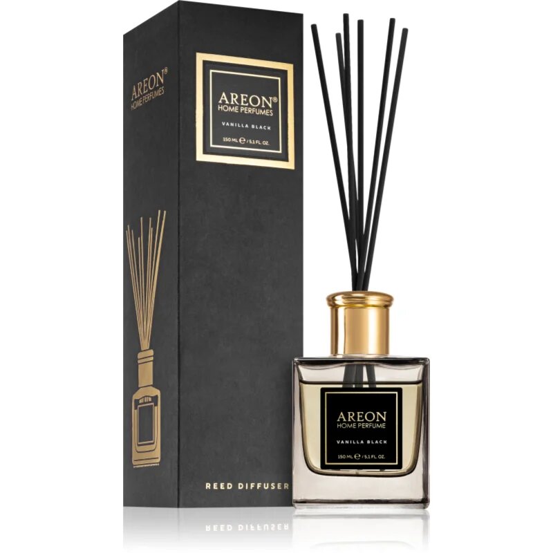 Areon Home Black Vanilla Black aроматизиращ дифузер с пълнител 150 мл.