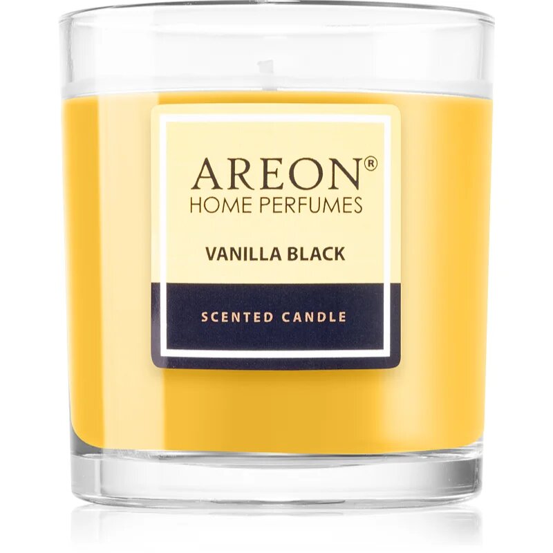 Areon Scented Candle Vanilla Black ароматна свещ 120 гр.