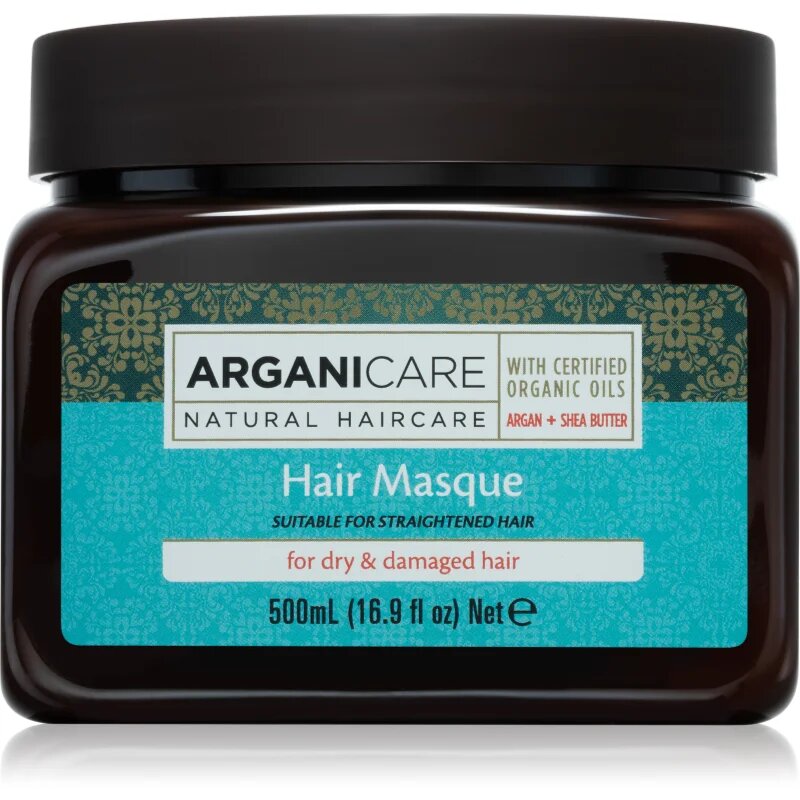 Arganicare Argan Oil & Shea Butter Hair Masque хидратираща и подхранваща маска за суха и увредена коса 500 мл.