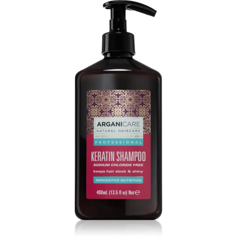 Arganicare Keratin Shampoo регенериращ шампоан 400 мл.