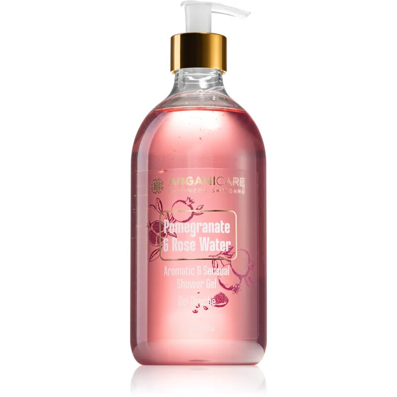 Arganicare Pomegrenate & Rose Water Shower Gel опияняващ душ гел 500 мл.