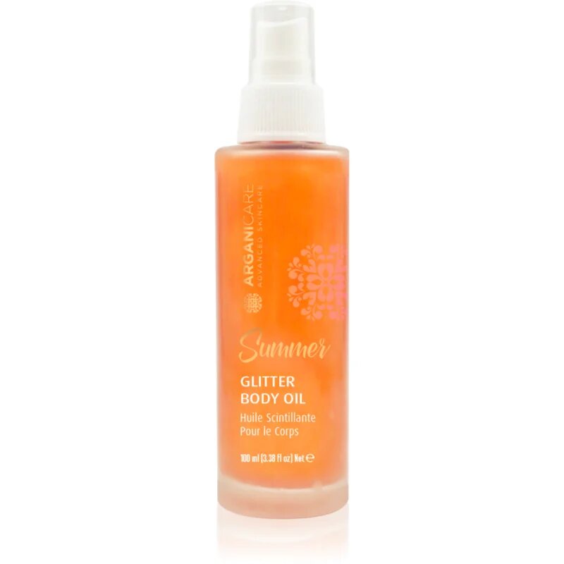 Arganicare Summer Glitter Body Oil сухо масло с блестящи частици за тяло и коса 100 мл.