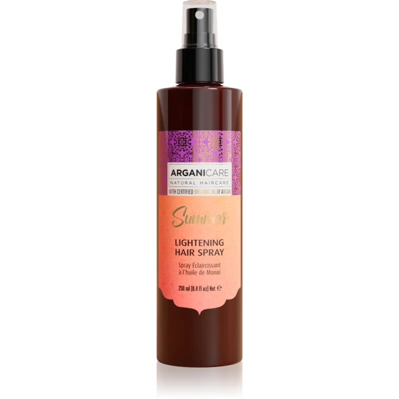 Arganicare Summer Lightening Hair Spray спрей за коса zesvětlující 250 мл.