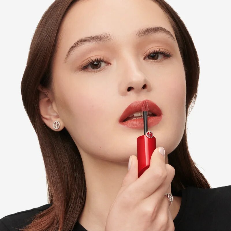 Armani Lip Maestro Satin матиращо хидратиращо течно червило цвят 14 Spring Stroll 6.5 мл.