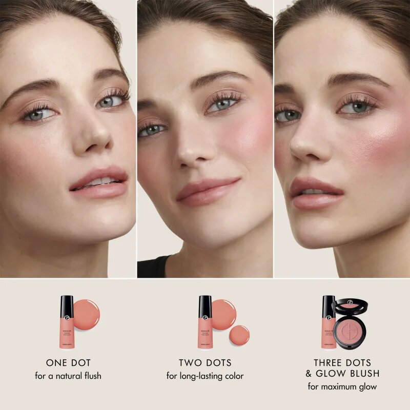 Armani Luminous Silk Cheek Tint Shine течен руж цвят 53 Cosmic Pink 12 мл.