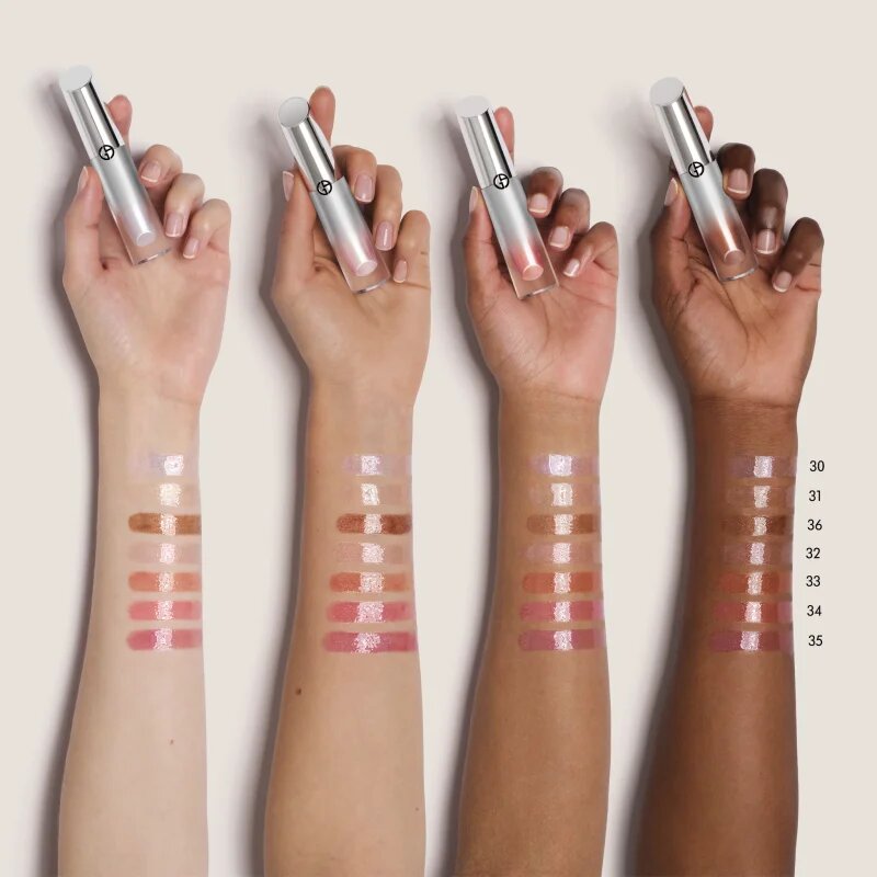 Armani Prisma Glass Icy Plumper блясък за устни за по-голям обем цвят 35 Arctic Mauve 3.5 мл.
