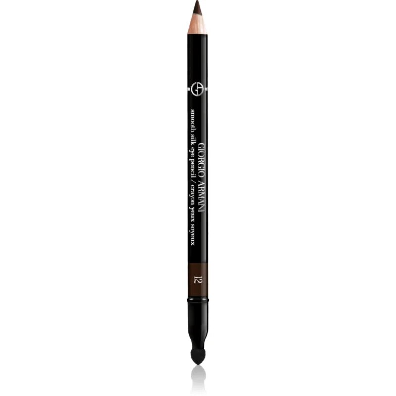 Armani Smooth Silk Eye Pencil молив за очи с апликатор цвят 12 Brownship Black 1.05 гр.