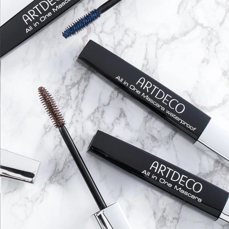 Artdeco All In One спирала за обем оформяне и извиване на мигли цвят 202.03 Brown 10 мл.