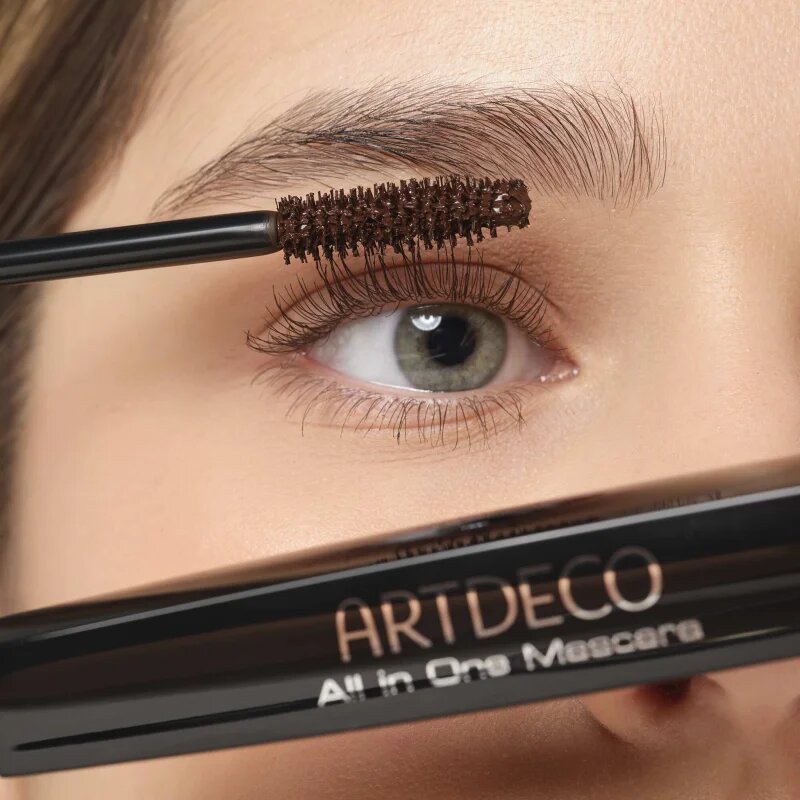 Artdeco All In One спирала за обем оформяне и извиване на мигли цвят 202.03 Brown 10 мл.