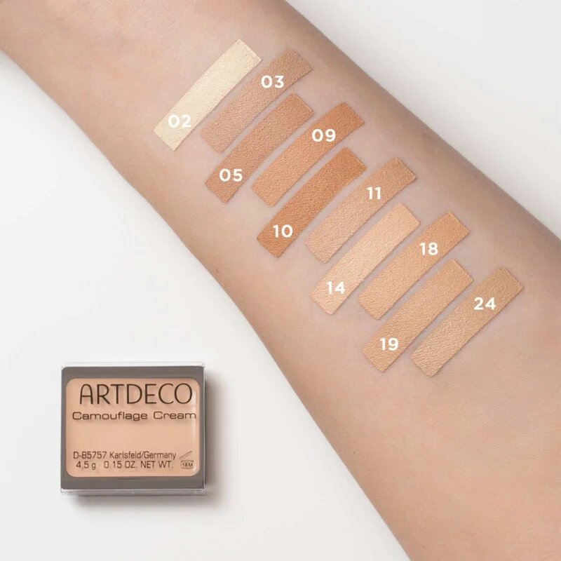 Artdeco Camouflage водоустойчив покриващ крем за поставяне в палитра цвят 492.2 Neutralizing Yellow 4.5 гр.