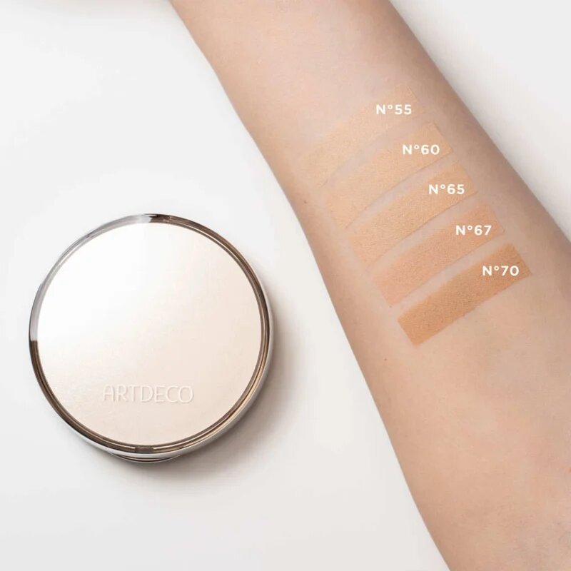 Artdeco Pure Minerals Hydra Compact Foundation компактна пудра и фон дьо тен резервен пълнител цвят 407.65 Medium Beige 10 гр.