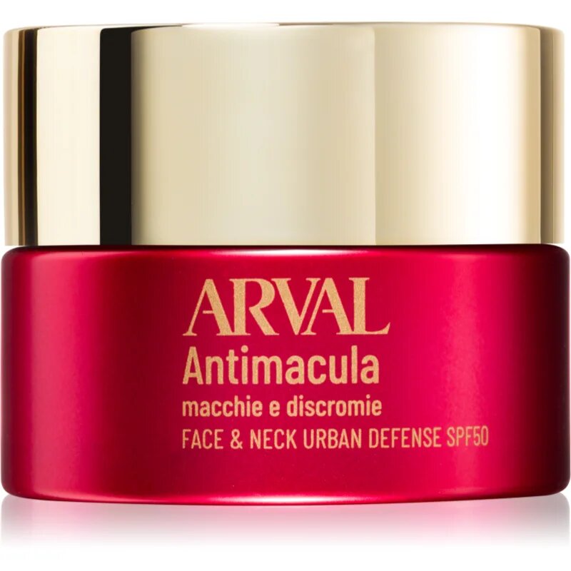 Arval Antimacula Face & Neck Urban Defense SPF50 защитен крем Против тъмни петна 50 мл.