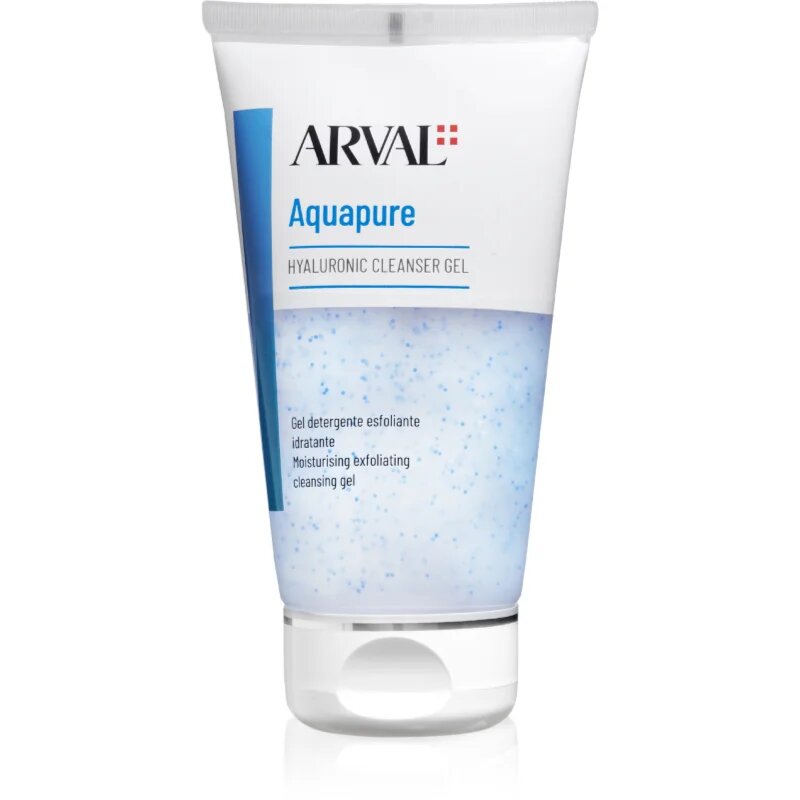 Arval Aquapure Hyaluronic cleanser gel деликатен ексфолиращ гел за перфектно почистена кожа 150 мл.