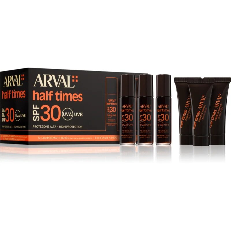 Arval Half Times Fast Tanning Bottle + Tube Set комплект за ускоряване на тена