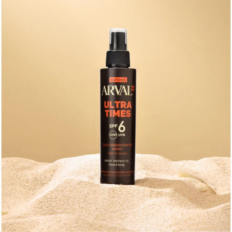 Arval Half Times Ultra Times SPF 6 слънцезащитно олио за лице и тяло 125 мл.