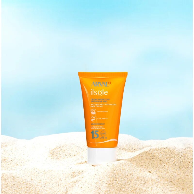Arval IlSole Anti-wrinkle Protective Face Cream SPF 15 защитен крем против бръчки SPF 15 50 мл.