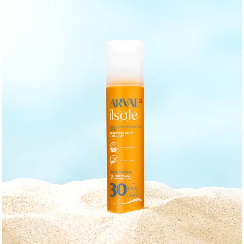 Arval IlSole Protective Body Milk Spray SPF 30 защитно мляко за загар в спрей 200 мл.