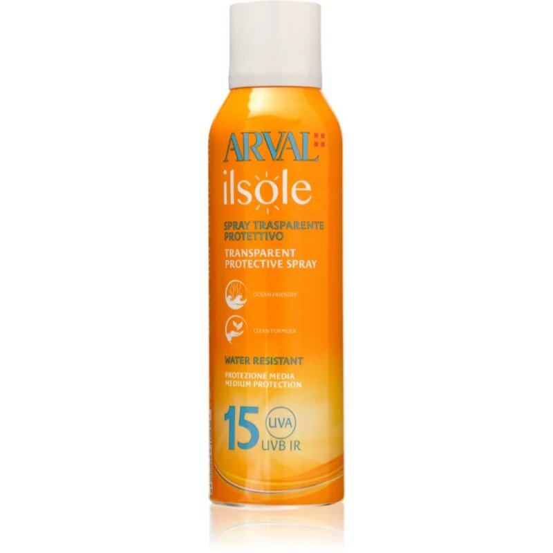 Arval IlSole Transparent Protective Spray SPF 15 слънцезащитен крем в спрей SPF 15 200 мл.