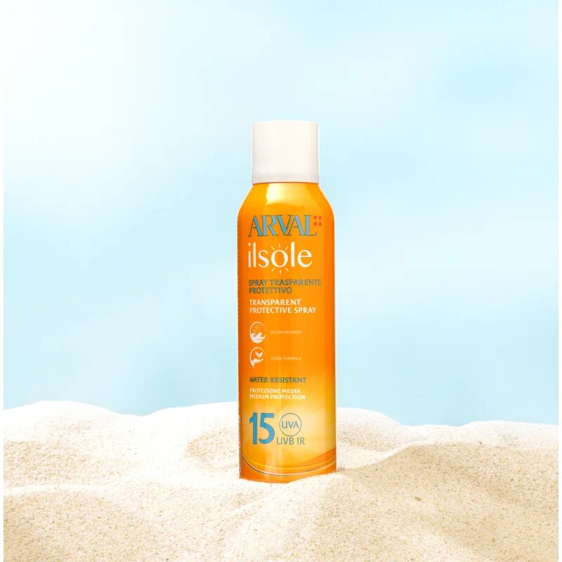 Arval IlSole Transparent Protective Spray SPF 15 слънцезащитен крем в спрей SPF 15 200 мл.