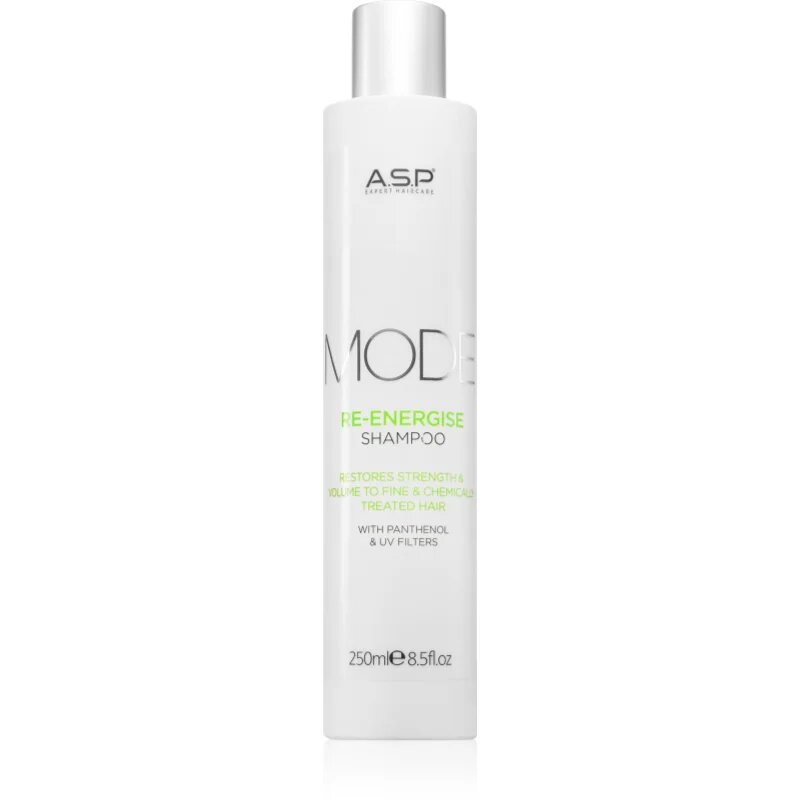 ASP MODE Re-Energise Shampoo енергизиращ шампоан за обезцветена боядисана и химически третирана коса 250 мл.