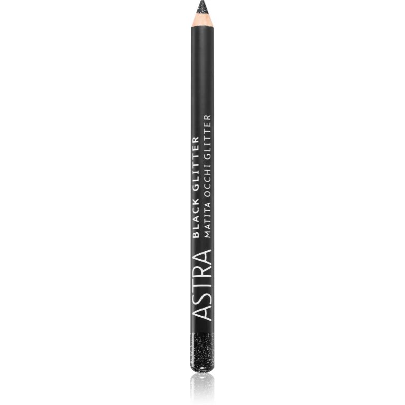 Astra Make-up Black Glitter очна линия с блестящи частици с молив цвят Deep Black 11 гр.