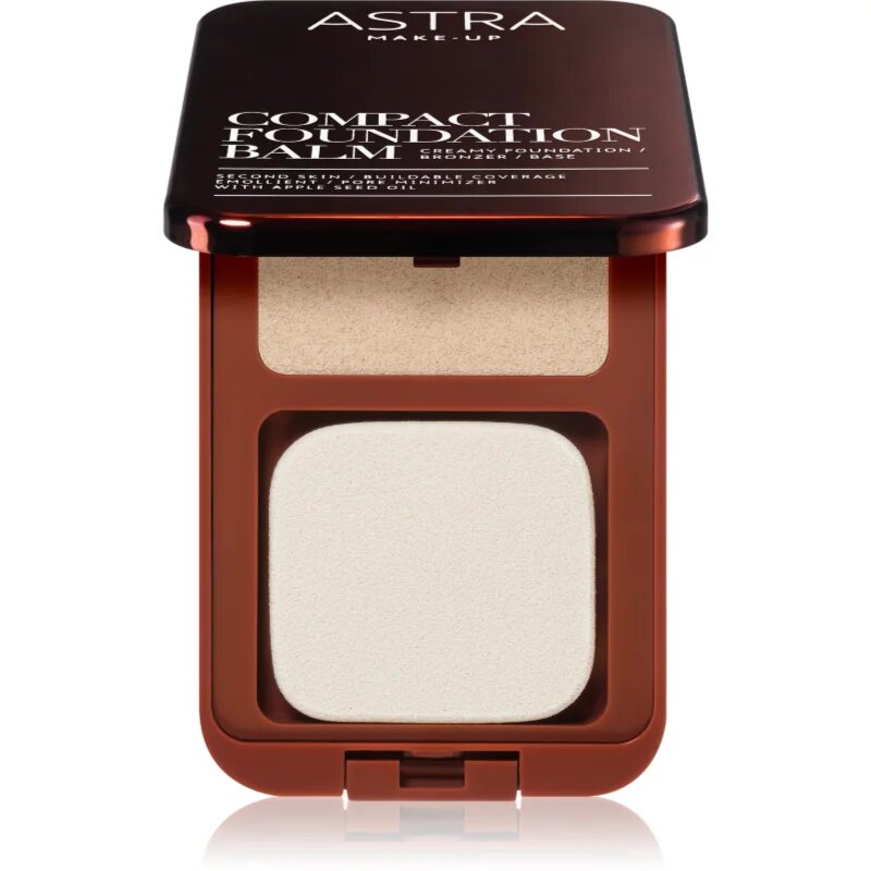 Astra Make-up Compact Foundation Balm компактен кремообразен фон дьо тен цвят 01 Fair 7.5 гр.