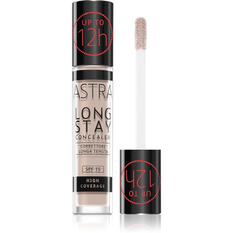 Astra Make-up Long Stay коректор с висока покривност SPF 15 цвят 01W Butter 45 мл.
