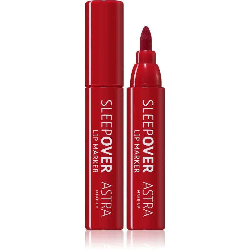 Astra Make-up SLEEPOVER LIP MARKER маркер за устни цвят 0004 MIDNIGHT SNACK 3 мл.