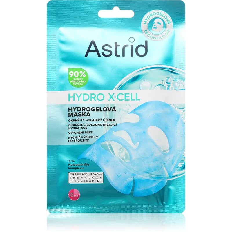 Astrid Hydro X-Cell хидро-гелова маска за изглаждане на кожата и намаляване на видими бръчки 1 бр.