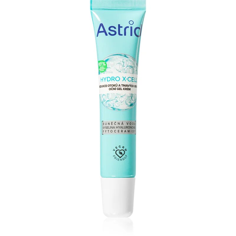 Astrid Hydro X-Cell околоочен гел- крем против отоци и тъмни кръгове 15 мл.