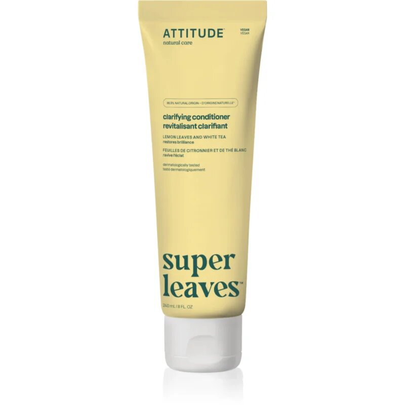 Attitude Super Leaves Brightening Conditioner озаряващ балсам Citrus Leaves and White Tea 240 мл.