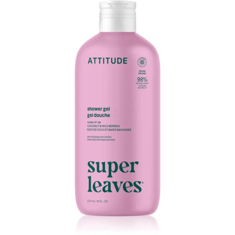 Attitude Super Leaves Coconut & Wild Berries душ гел 473 мл.