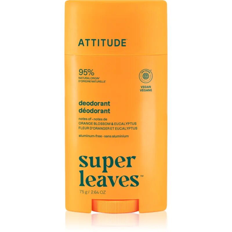 Attitude Super Leaves Natural Deodorant дезодорант Orange Blossom & Eucalyptus 75 гр.