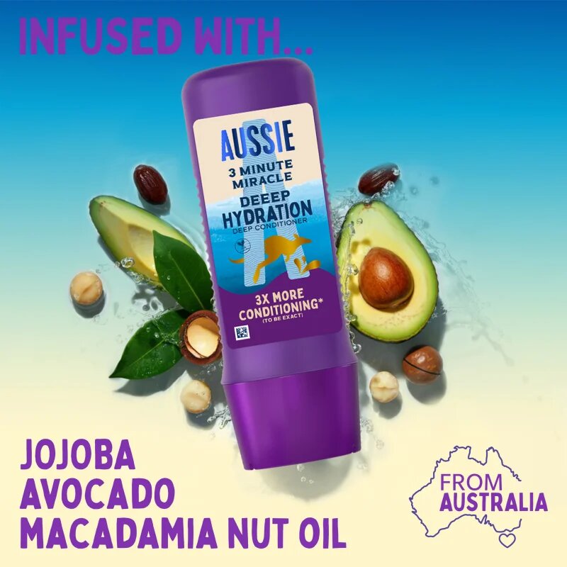 Aussie 3 Minute Miracle Deep Hydration дълбоко хидратиращ балсам 250 мл.