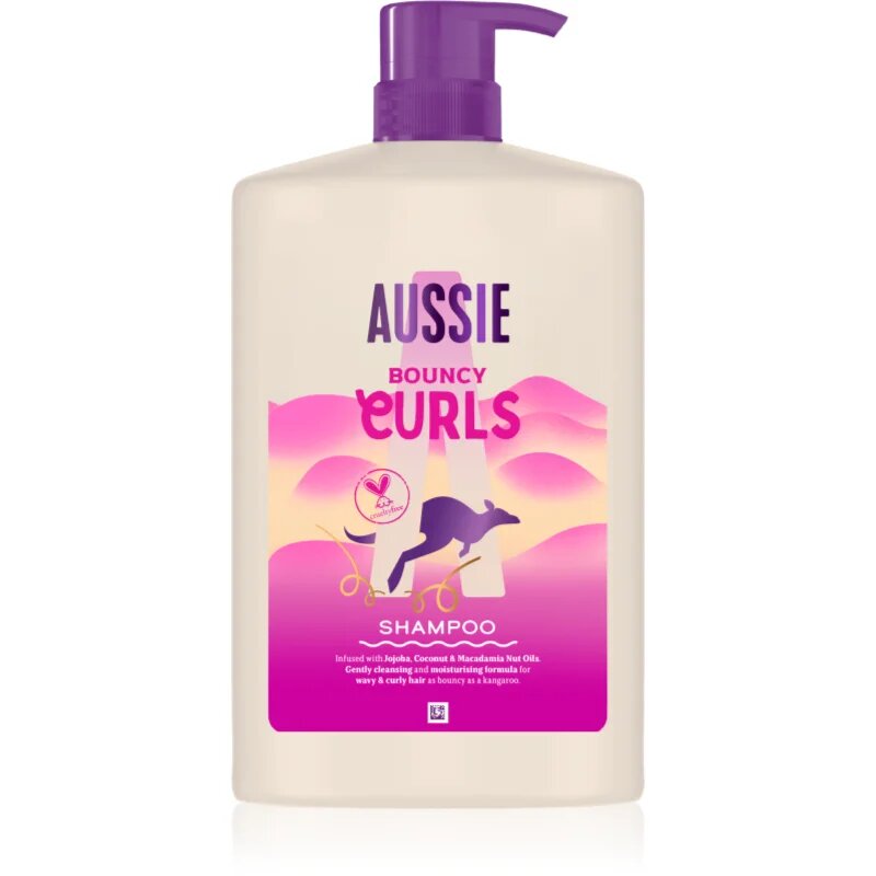 Aussie Bouncy Curls интензивен хидратиращ шампоан за чуплива и къдрава коса 1000 мл.