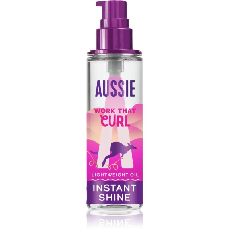 Aussie Bouncy Curls Work That Curl хидратиращо и подхранващо масло за коса 95 мл.