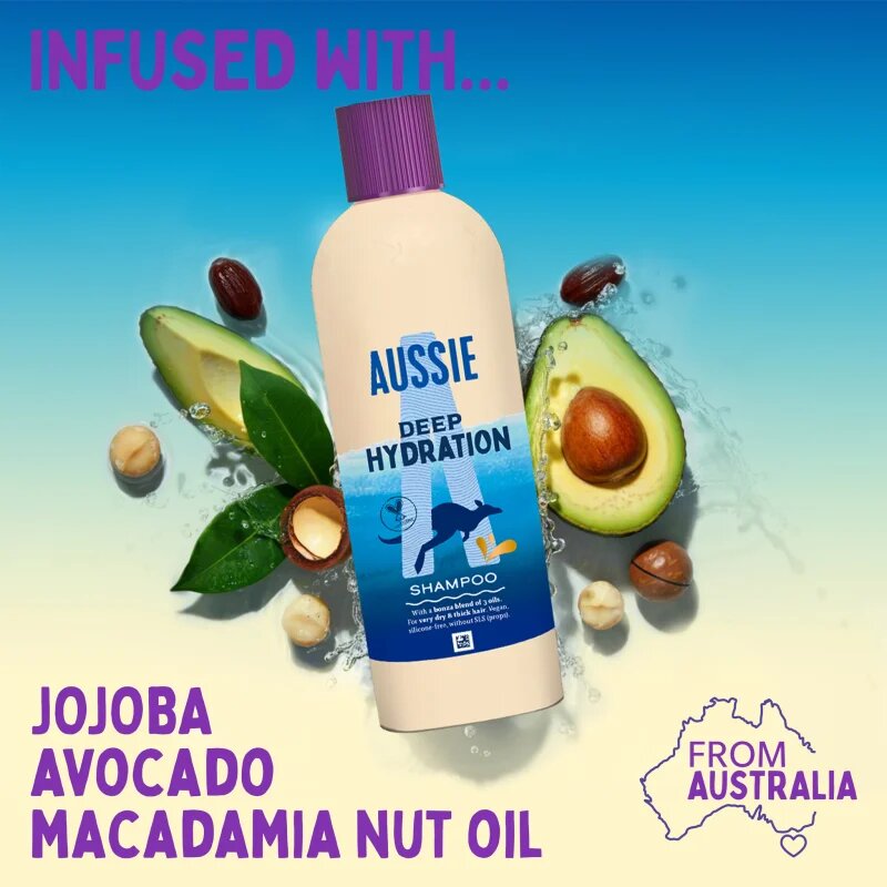 Aussie Deep Hydration Shampoo интензивен хидратиращ шампоан 300 мл.