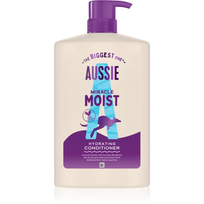 Aussie Miracle Moist хидратиращ балсам за суха и увредена коса 1000 мл.