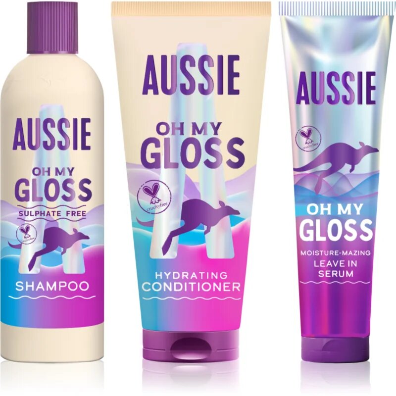 Aussie Oh My Gloss Gift Box подаръчен комплект за хидратация и блясък