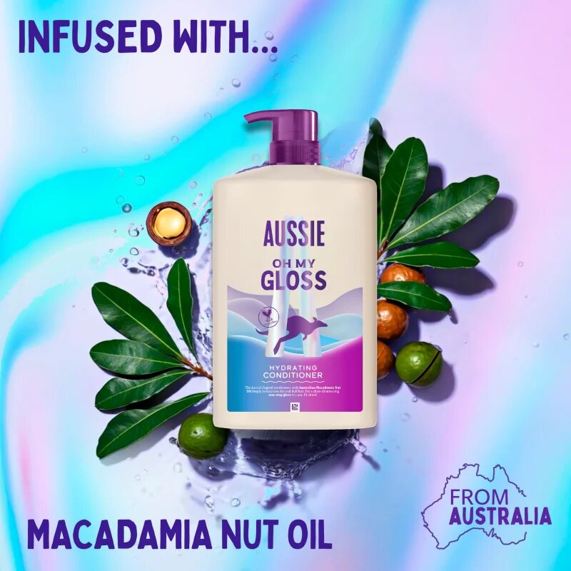 Aussie Oh My Gloss Hydrating Conditioner озаряващ и хидратиращ балсам 1000 мл.