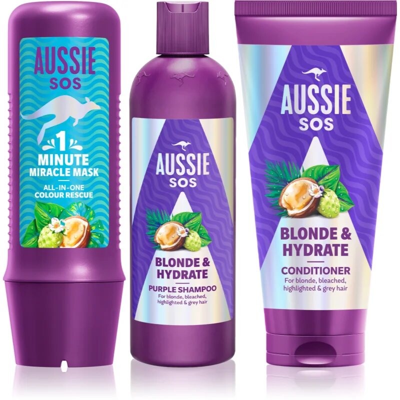 Aussie SOS Blonde & Hydrate комплект за руса коса