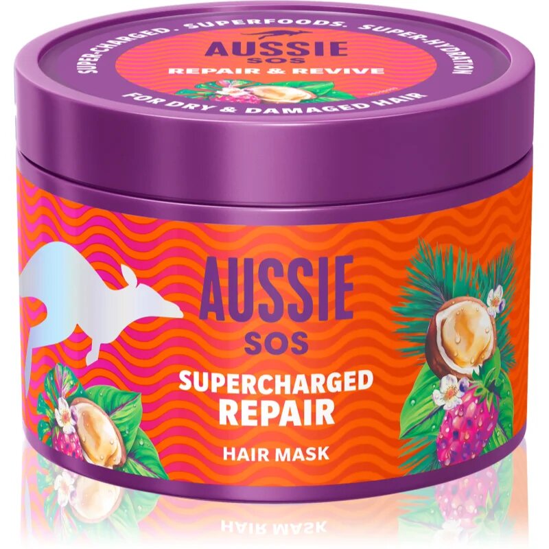 Aussie SOS Supercharged Repair маска за коса 500 мл.