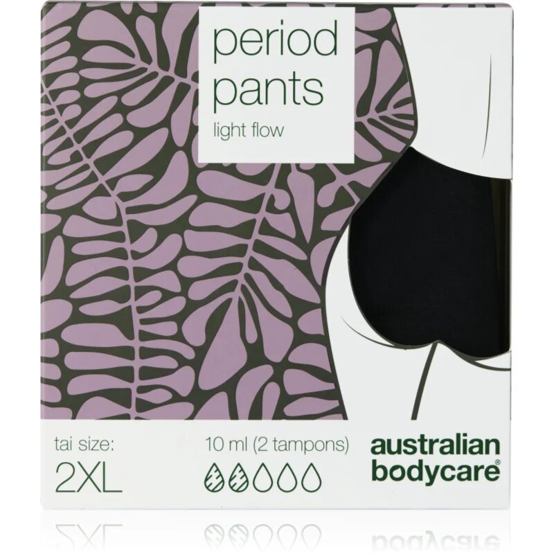 Australian Bodycare Period Pants менструално бельо за слаба менструация размер XXL 1 бр.