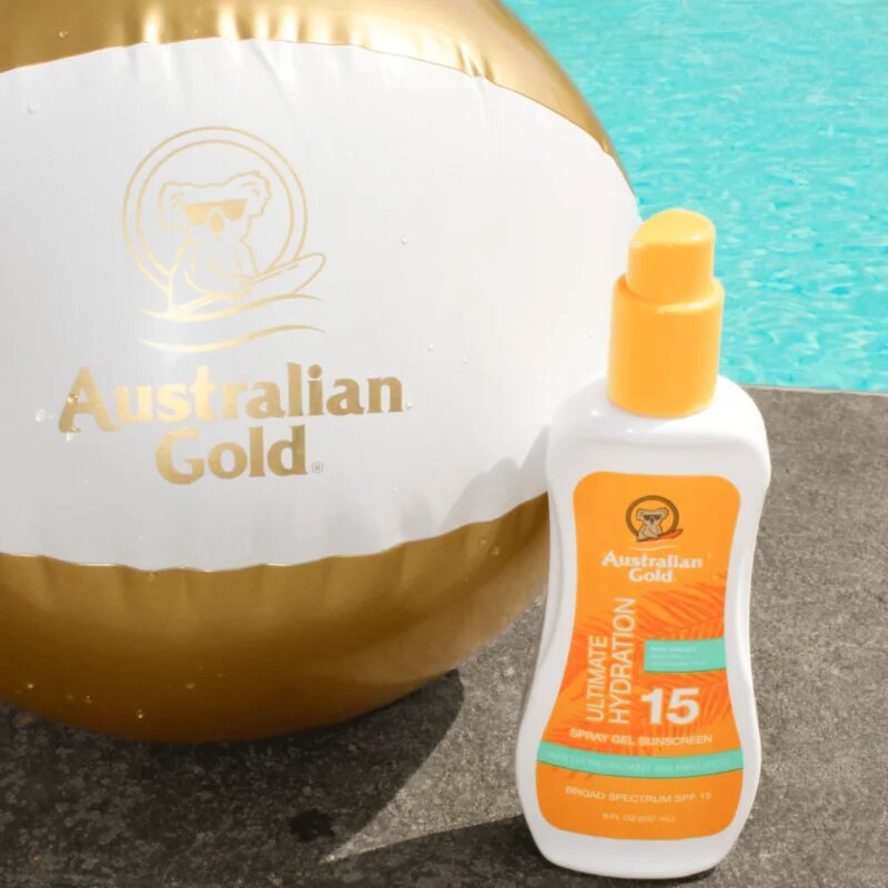 Australian Gold Spray Gel Sunscreen защитен спрей против слънчеви лъчи SPF 15 237 мл.