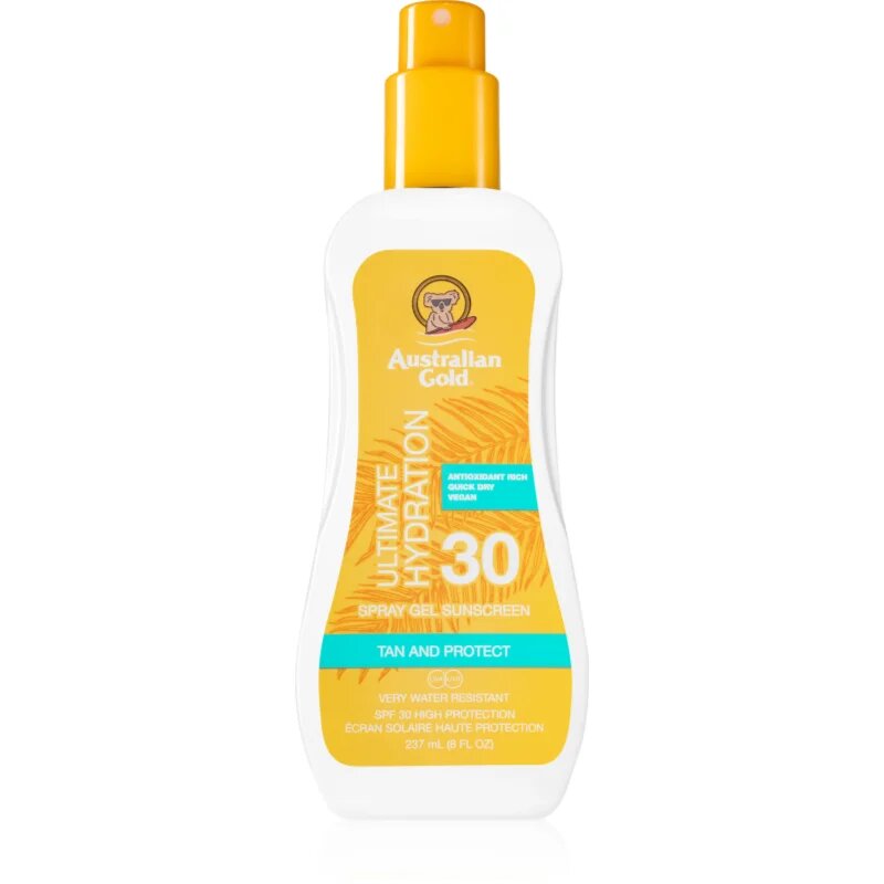 Australian Gold Spray Gel Sunscreen защитен спрей SPF 30 237 мл.