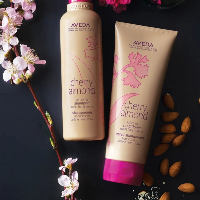 Aveda Cherry Almond Softening Conditioner дълбоко подхранващ балсам за блясък и мекота на косата 1000 мл.