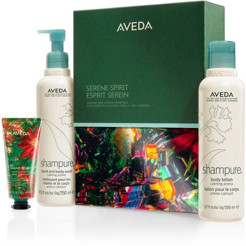 Aveda Holiday Serene Spirit Shampure™ Body Calming Essentials коледен подаръчен комплект